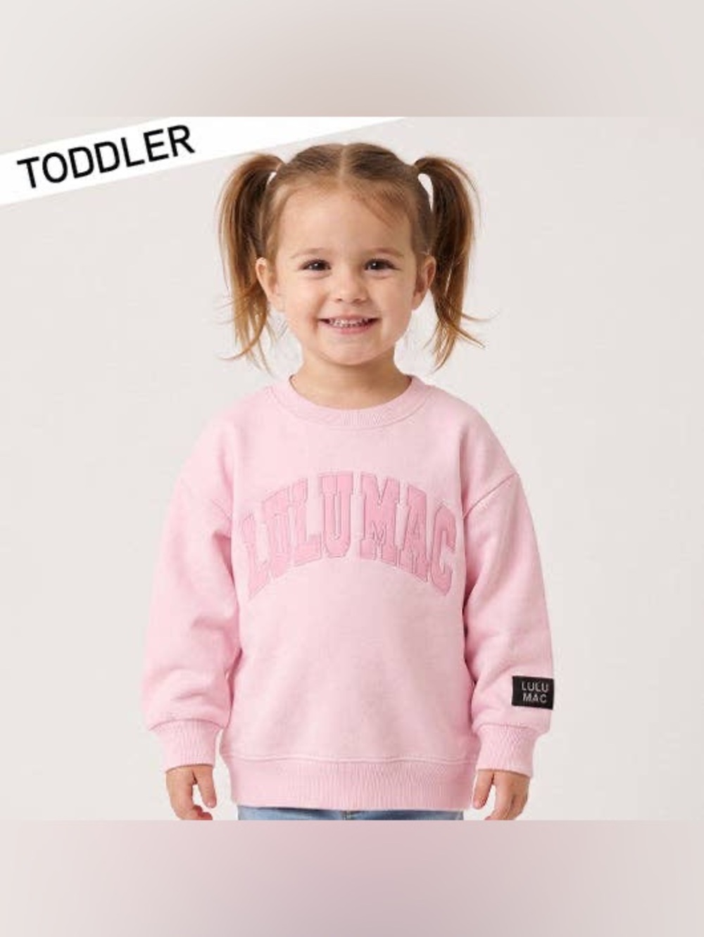 Lulu Mac Toddler Light Pink Sweatshirt
